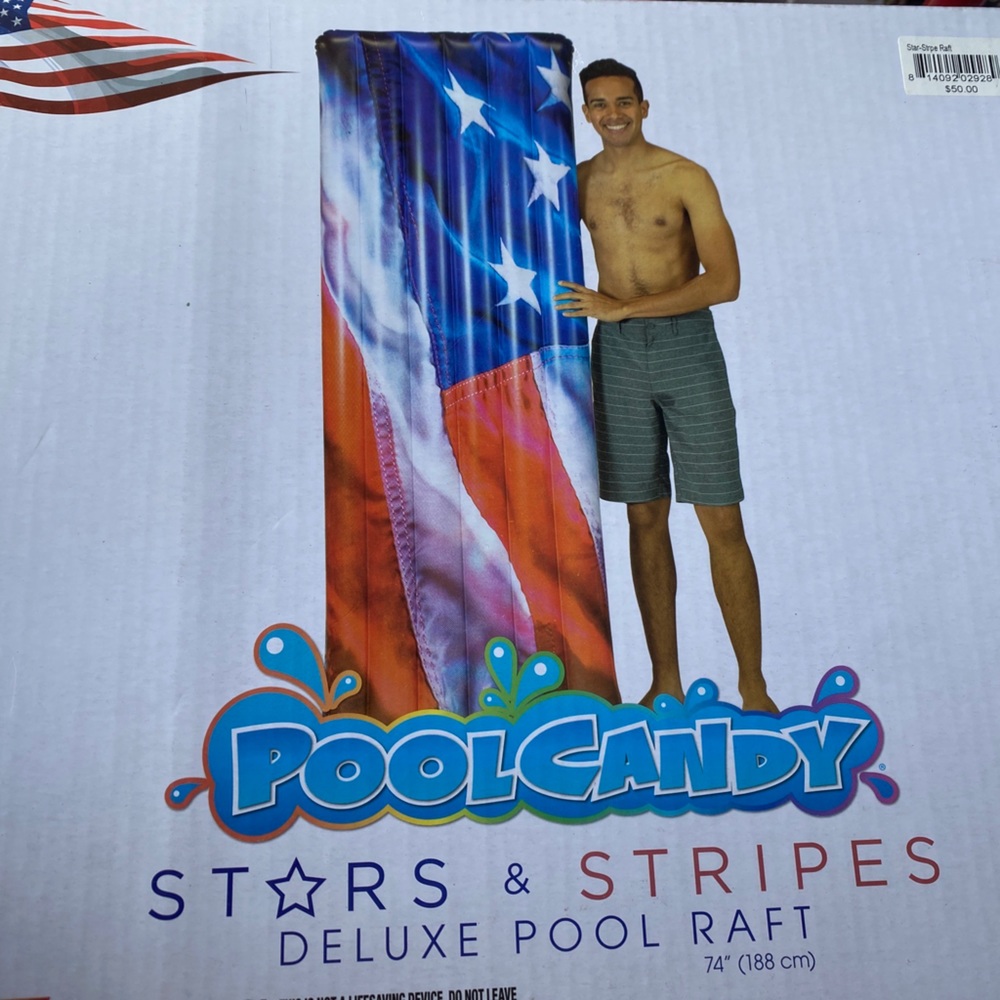 Pool candy American flag pool float
